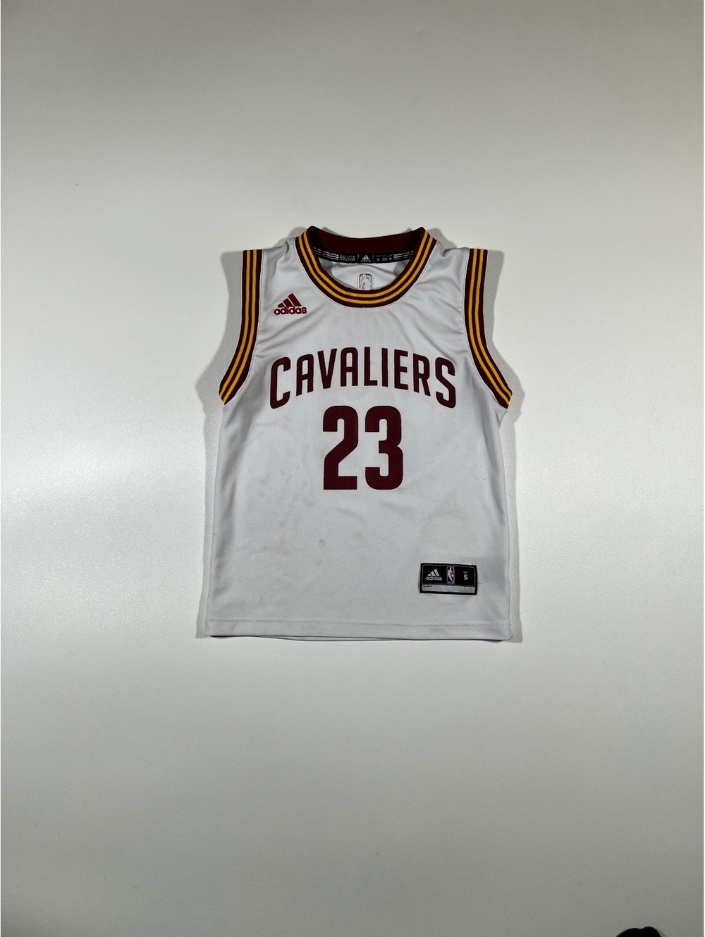 Cleveland Cavaliers LeBron James #23 Adidas NBA Jersey Youth Small White